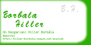 borbala hiller business card